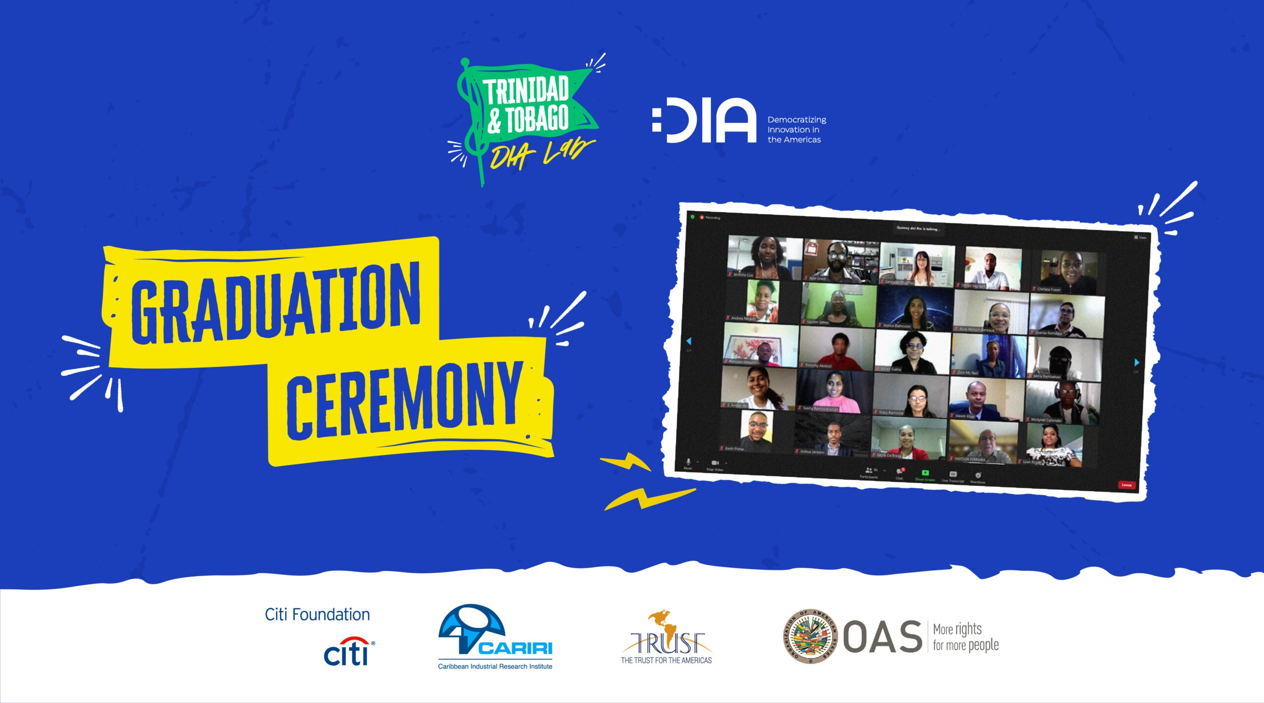 DIA Lab in Trinidad and Tobago's first graduation ceremony
