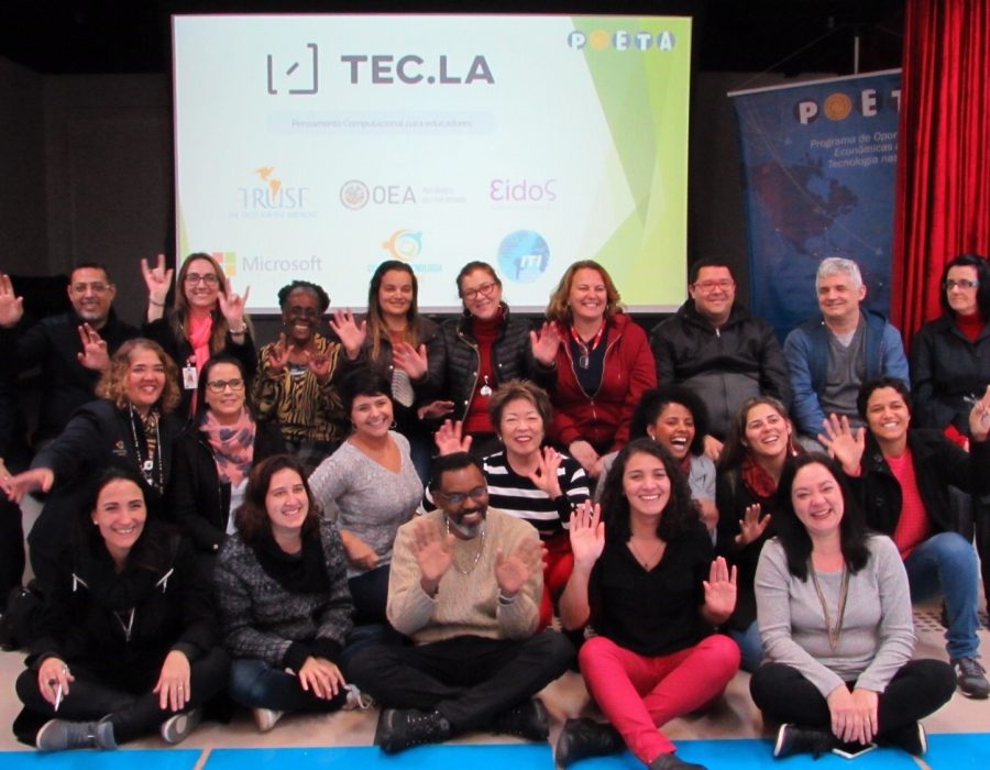 TEC.LA – Pensamento Computacional para Educadores com Eidos – Always Learning, parceiro estratégico da Microsoft e da The Trust for the Americas na região.