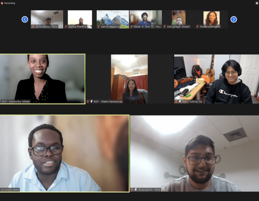 Participants at the “Tech 4 TT” Hackathon