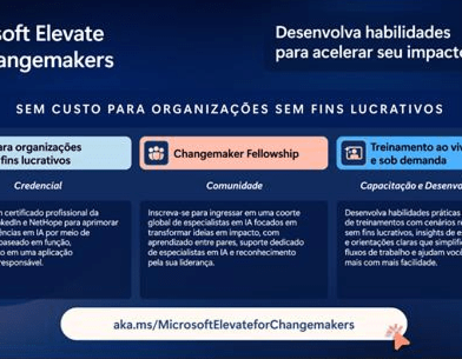 Microsoft Elevate for Changemakers chega ao Brasil com o apoio de The Trust for the Americas 