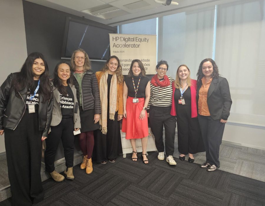 O time Brasil apresentou o Programa POETA no HP Digital Equity Accelerator 